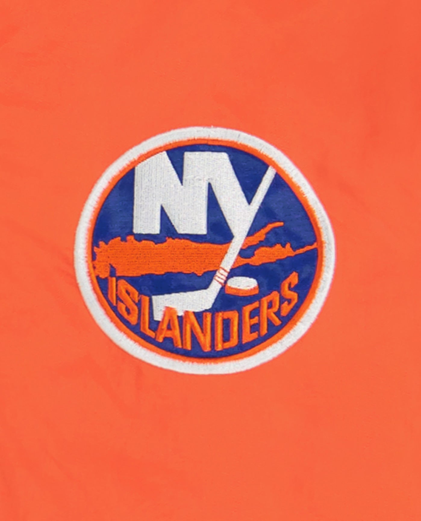 Men's Starter Royal/White New York Islanders Offense Hoodie Long