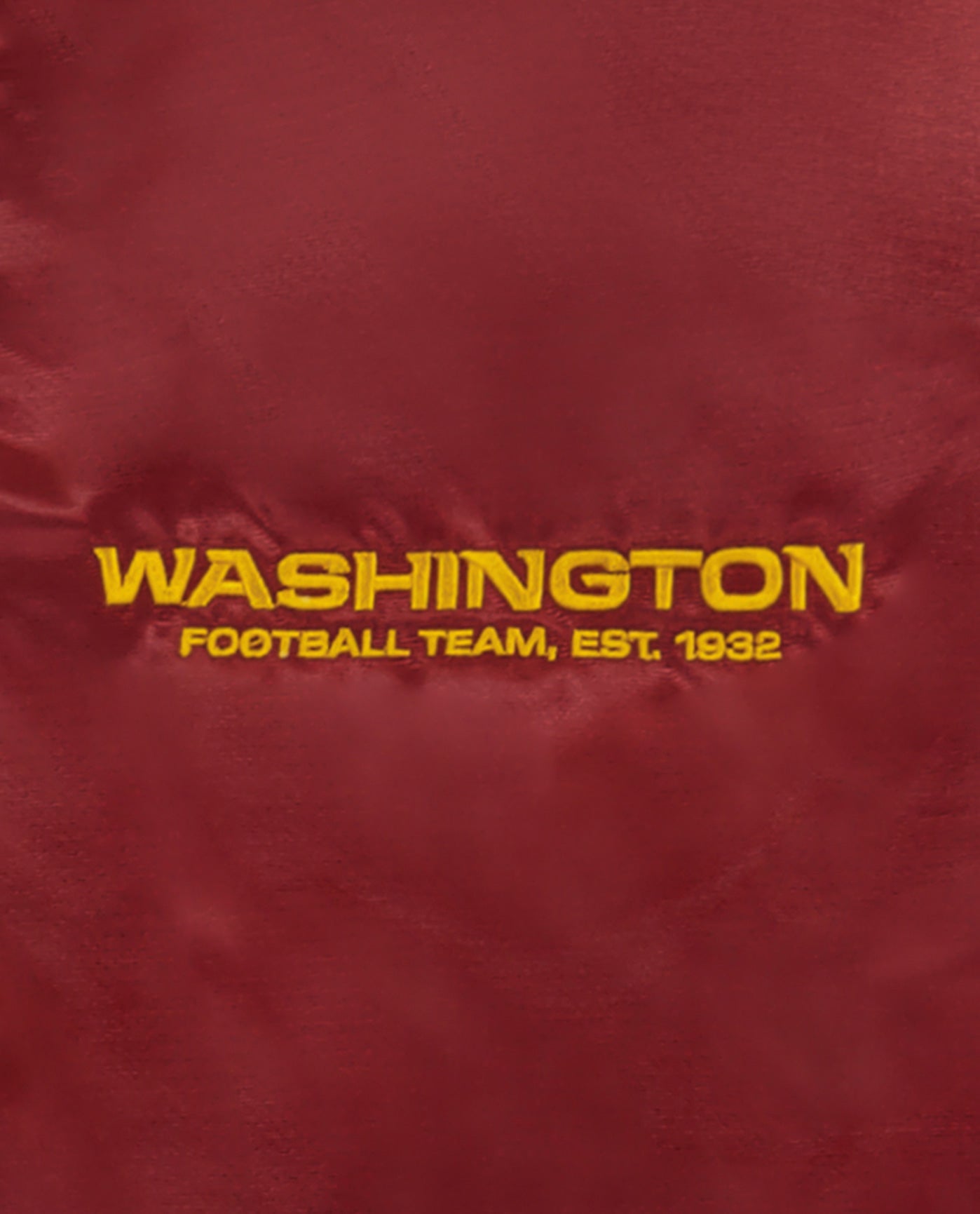 Men's Starter Gold/Burgundy Washington Commanders Varsity Satin