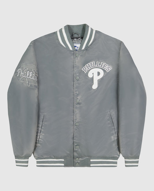 Starter Philadelphia Phillies Home Team Half-Zip Jacket M / Phillies Light Blue Mens Outerwear