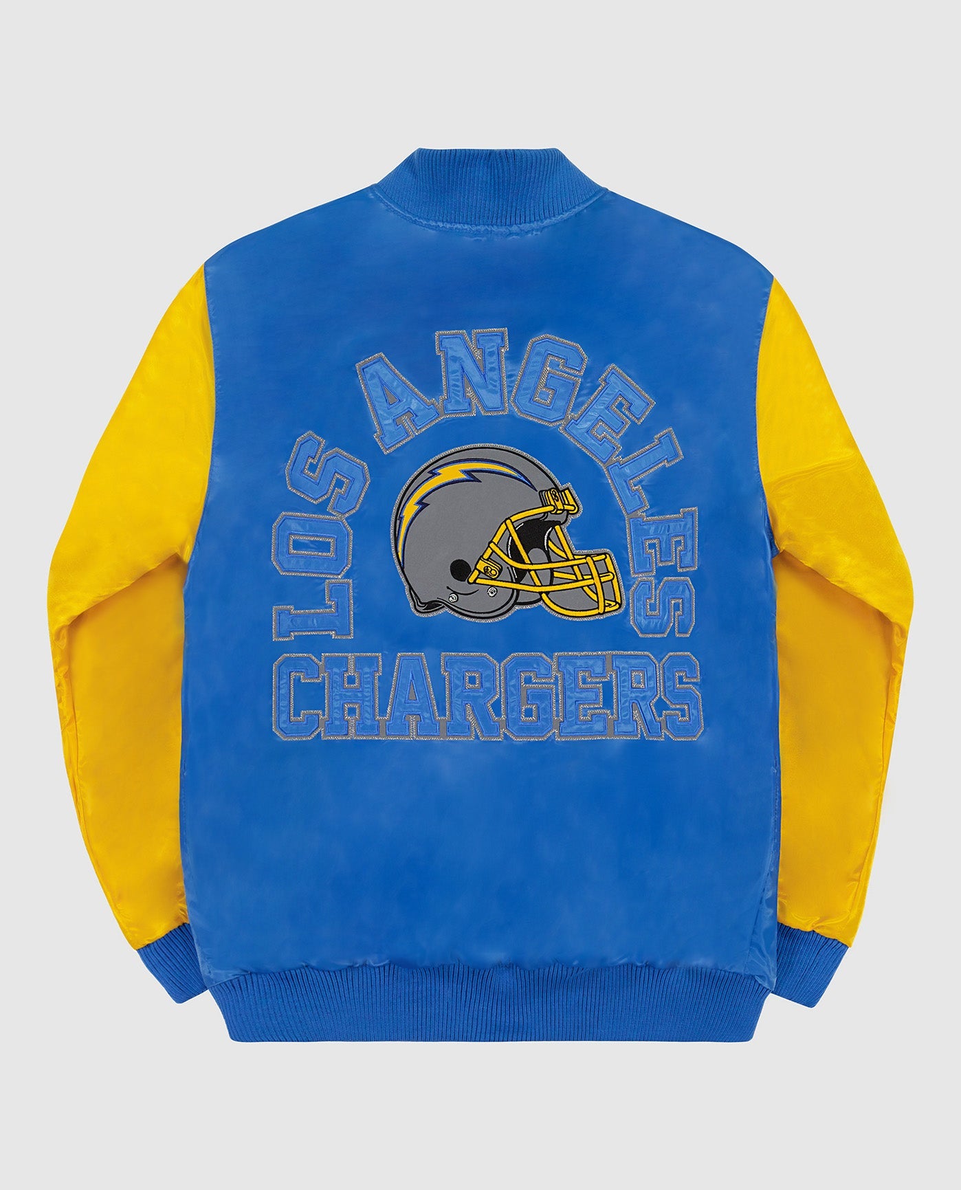 Men's Starter Light Blue Los Angeles Chargers Varsity Satin Full