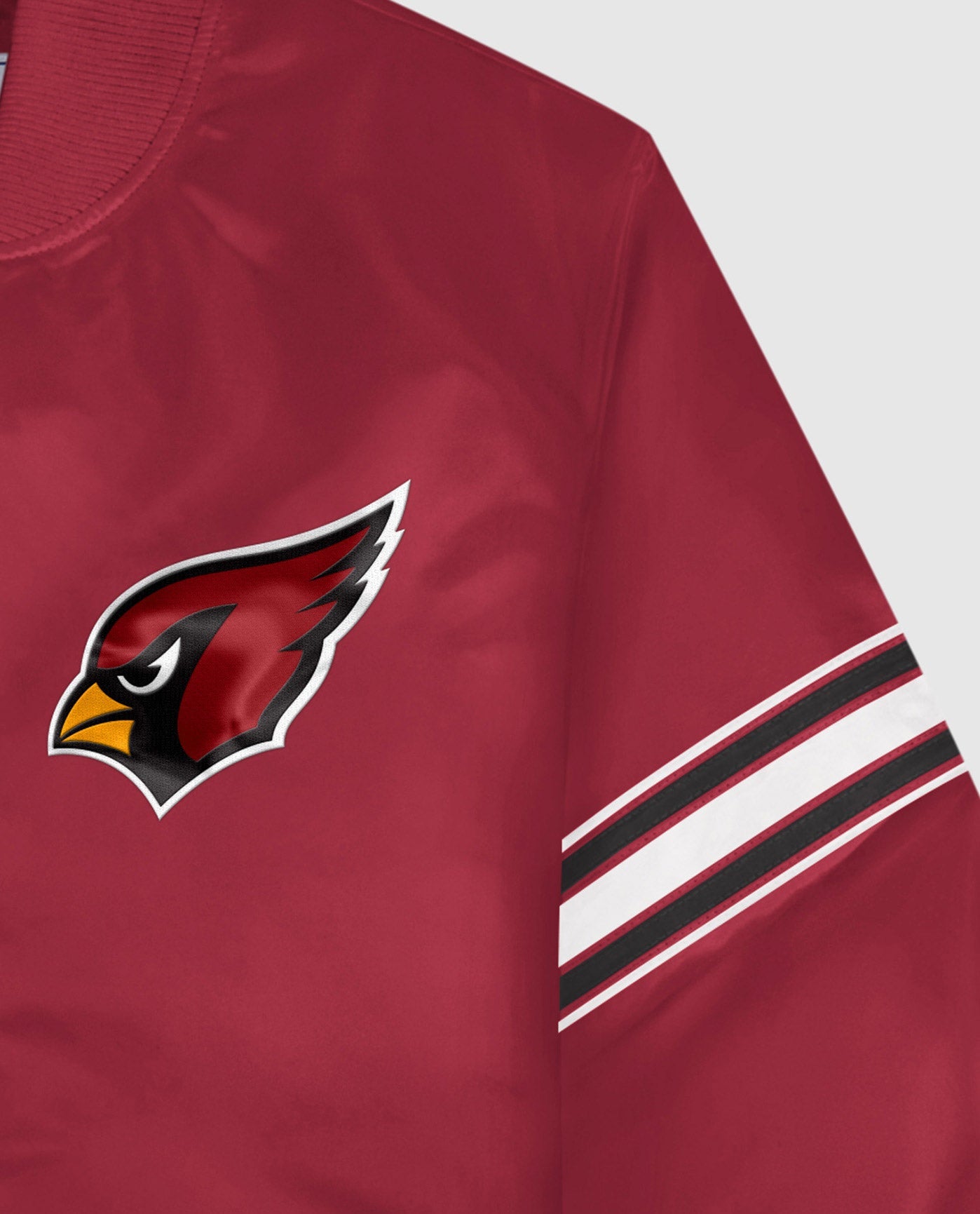 Arizona Cardinals Twill Applique Logo And Color Stripe Sleeve | AZ Cardinals Red