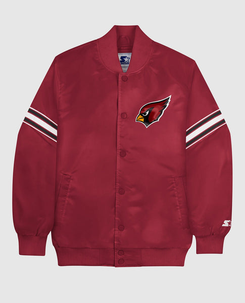 Lids Arizona Cardinals Starter Locker Room Satin Varsity Full-Snap Jacket -  Black