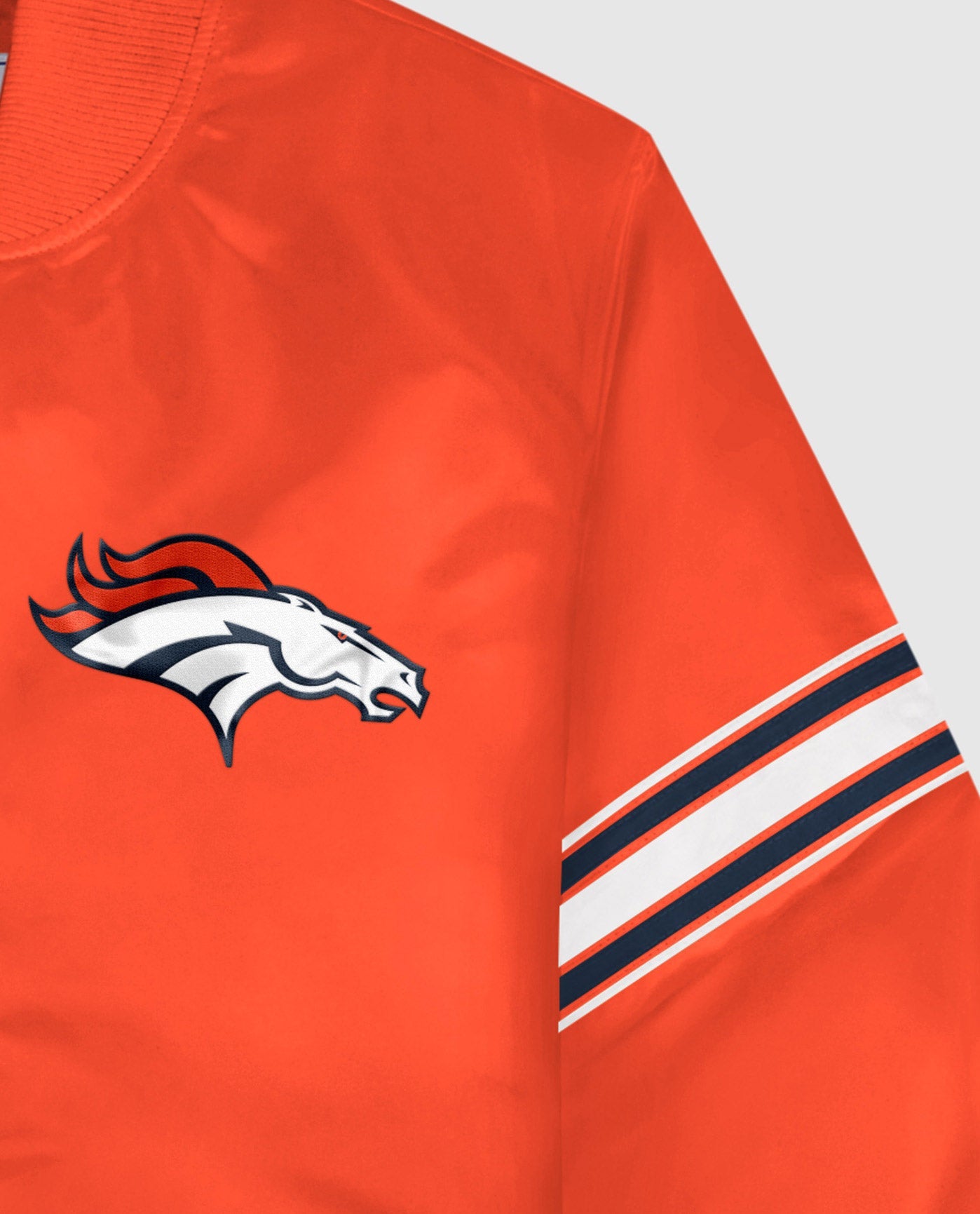 Denver Broncos Twill Applique Logo And Color Stripe Sleeve | Broncos Orange