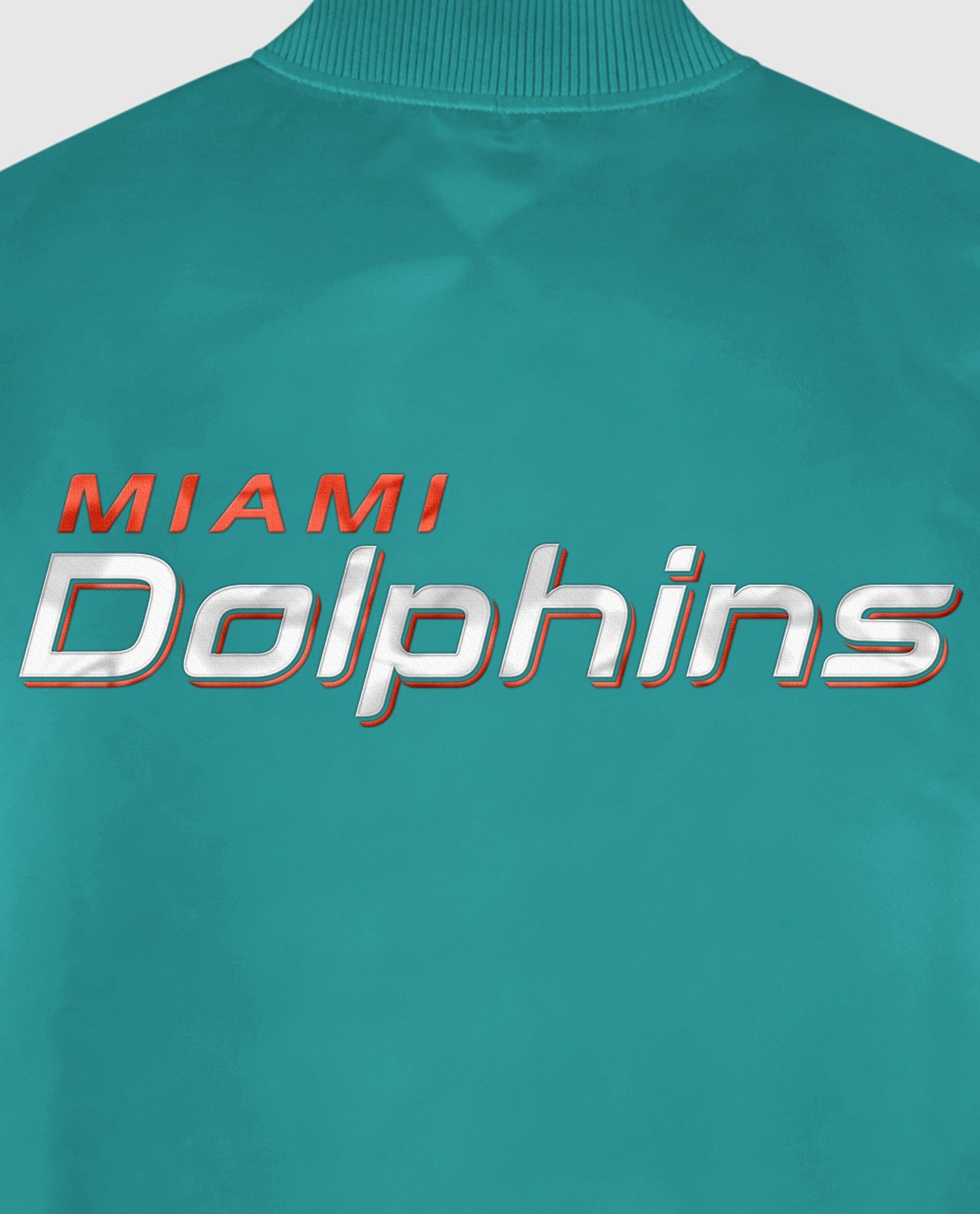 Miami Dolphins Team Name Twill Applique | Dolphins Aqua