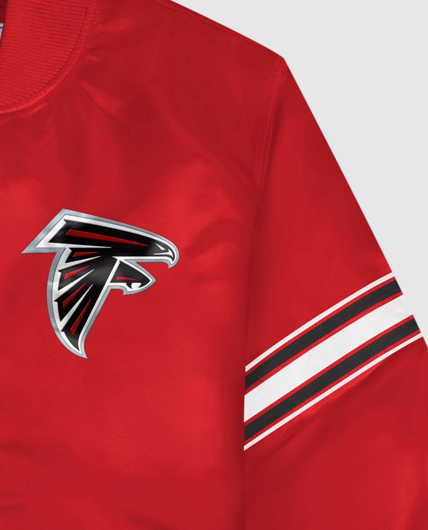 Atlanta Falcons Twill Applique Logo And Color Stripe Sleeve | Falcons Red