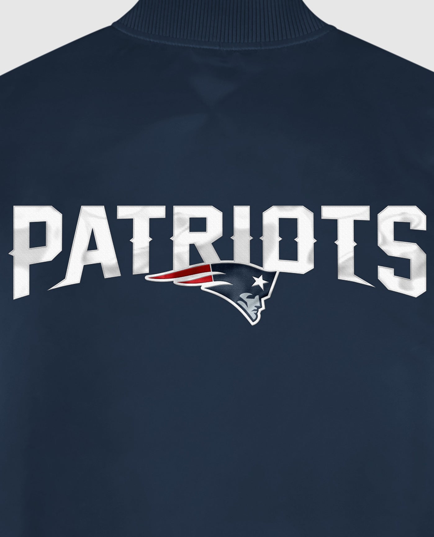 New England Patriots Team Name Twill Applique | Patriots Navy