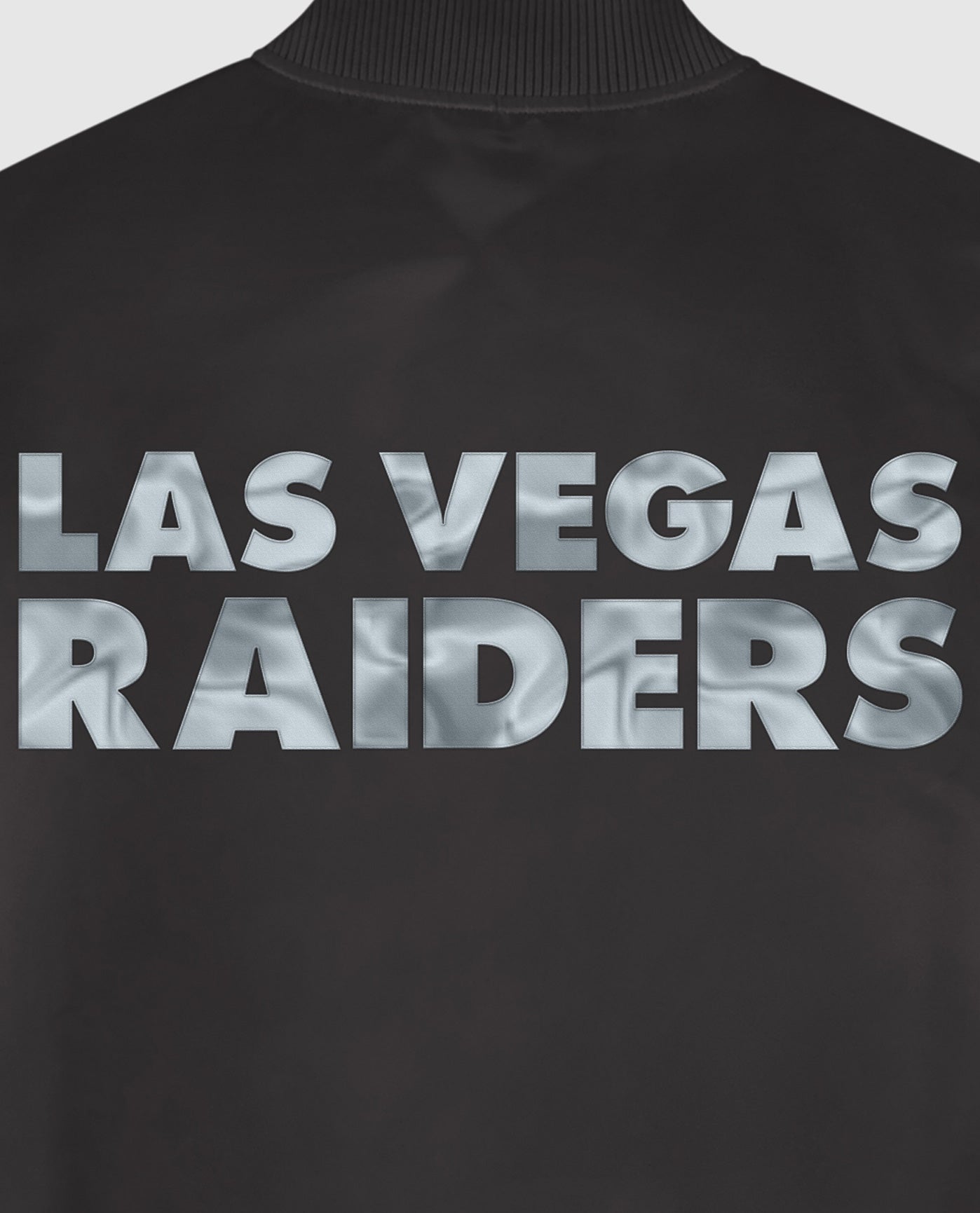 Las Vegas Raiders Satin Bomber Jacket