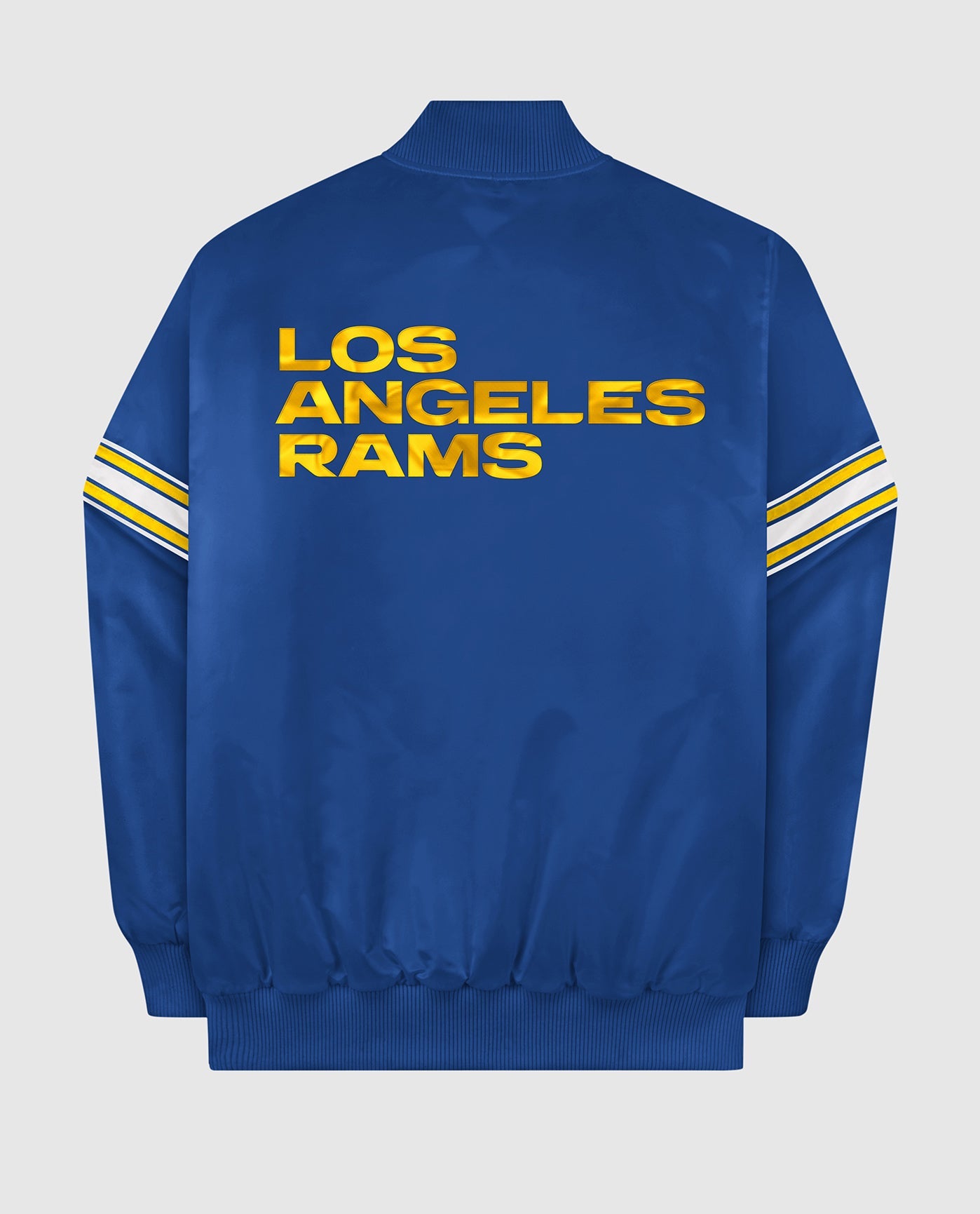 Men's Starter Blue Los Angeles Rams Varsity Satin Full-Snap Jacket