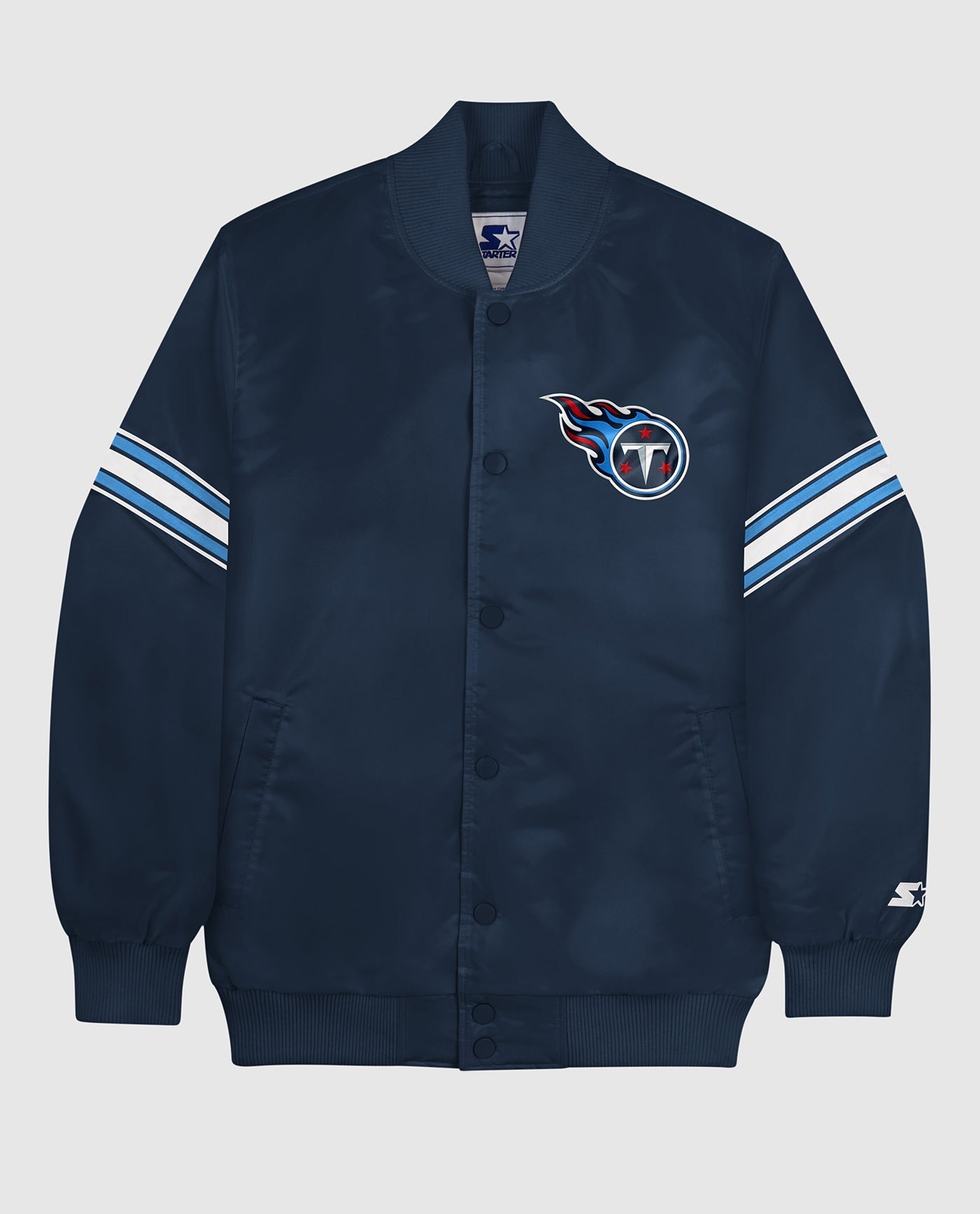 Starter Satin Navy Blue Tennessee Titans Pick and Roll Jacket - Jackets  Expert