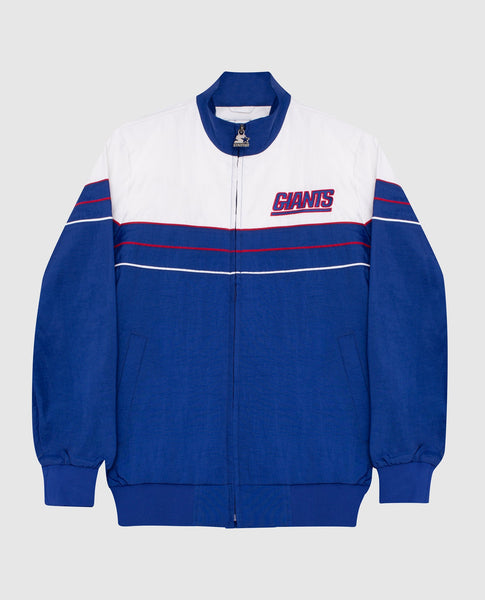 Starter Blue New York Giants Nylon Full-Zip Jacket