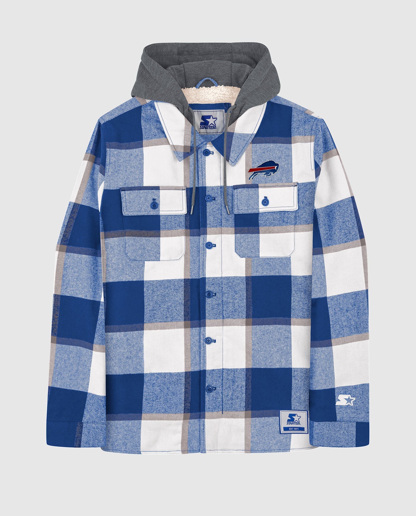 Boys 8-20 Buffalo Bills Sideline Plaid Shirt