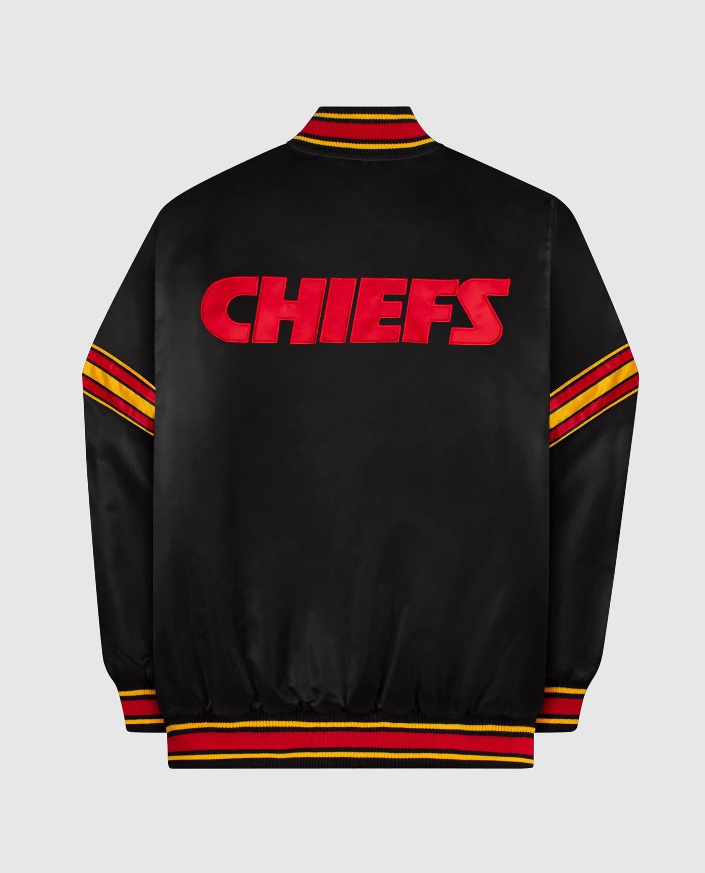 Starter Black Kansas City Chiefs Satin Full-Snap Jacket