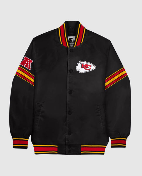 KC Chiefs White Satin Jacket