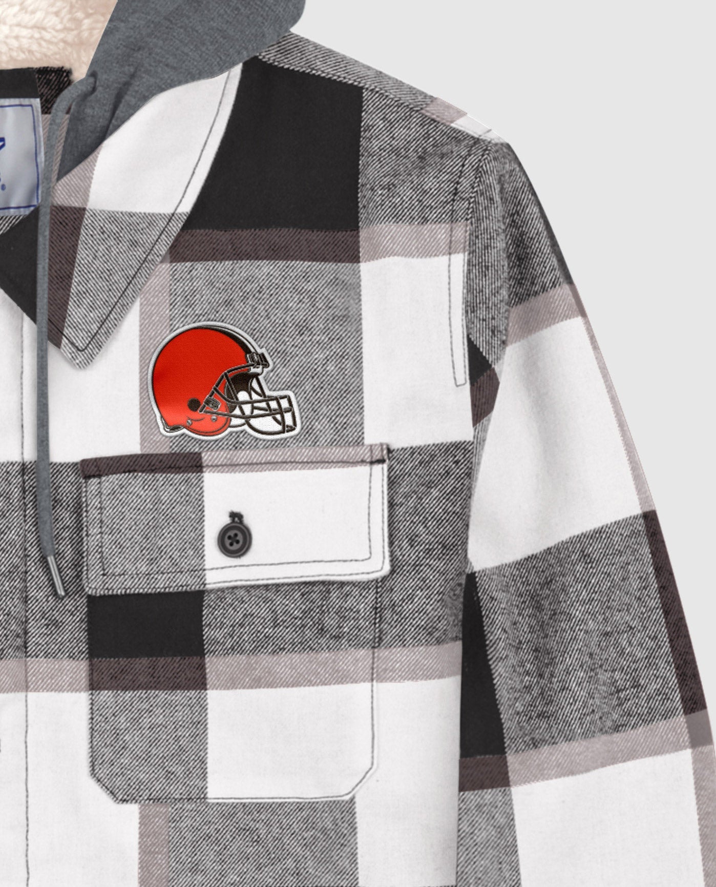 Cleveland Browns Twill Applique Logo Above Left Pocket | Black