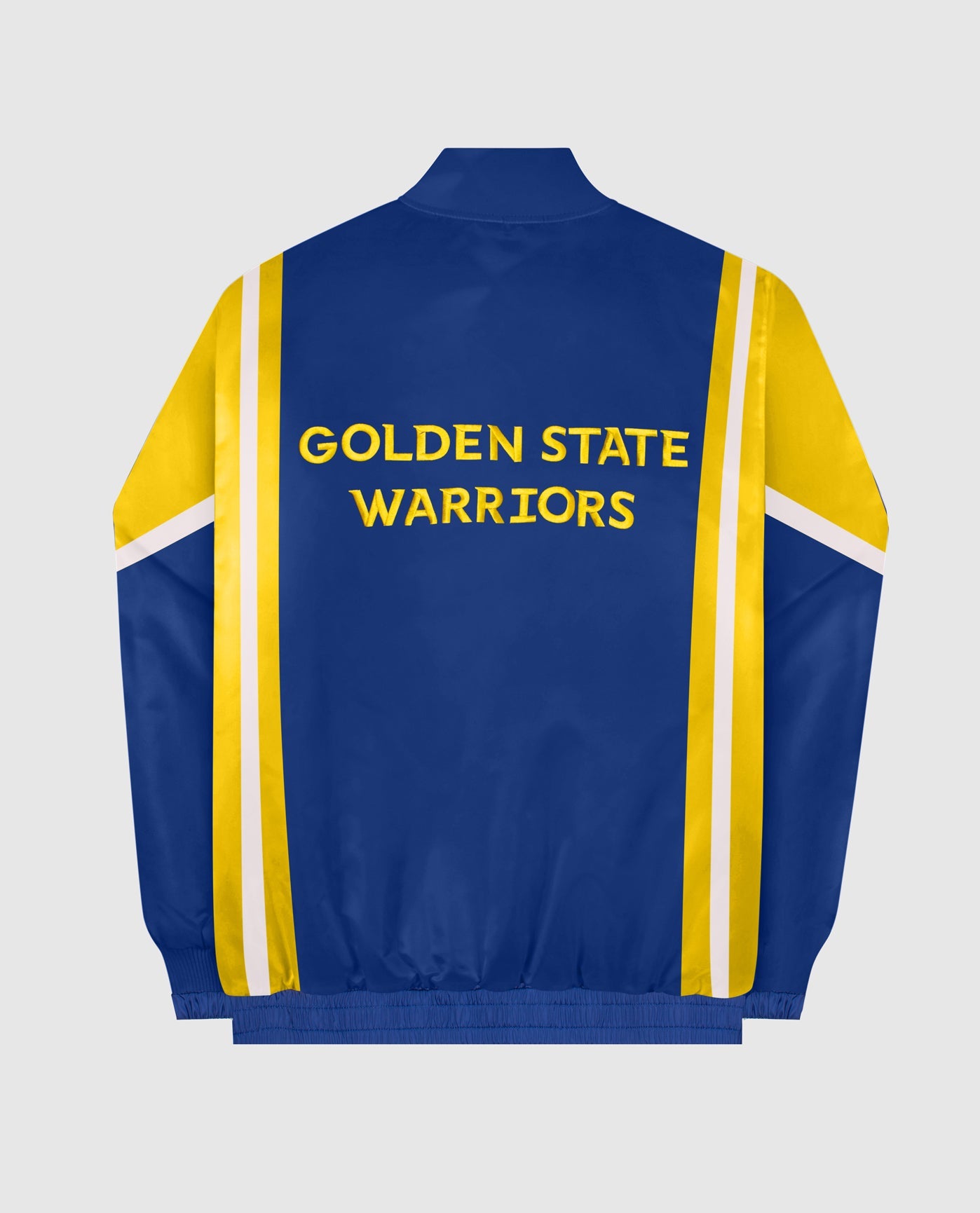 Back Of Golden State Warriors Nylon Full-Zip Jacket | Warriors Blue