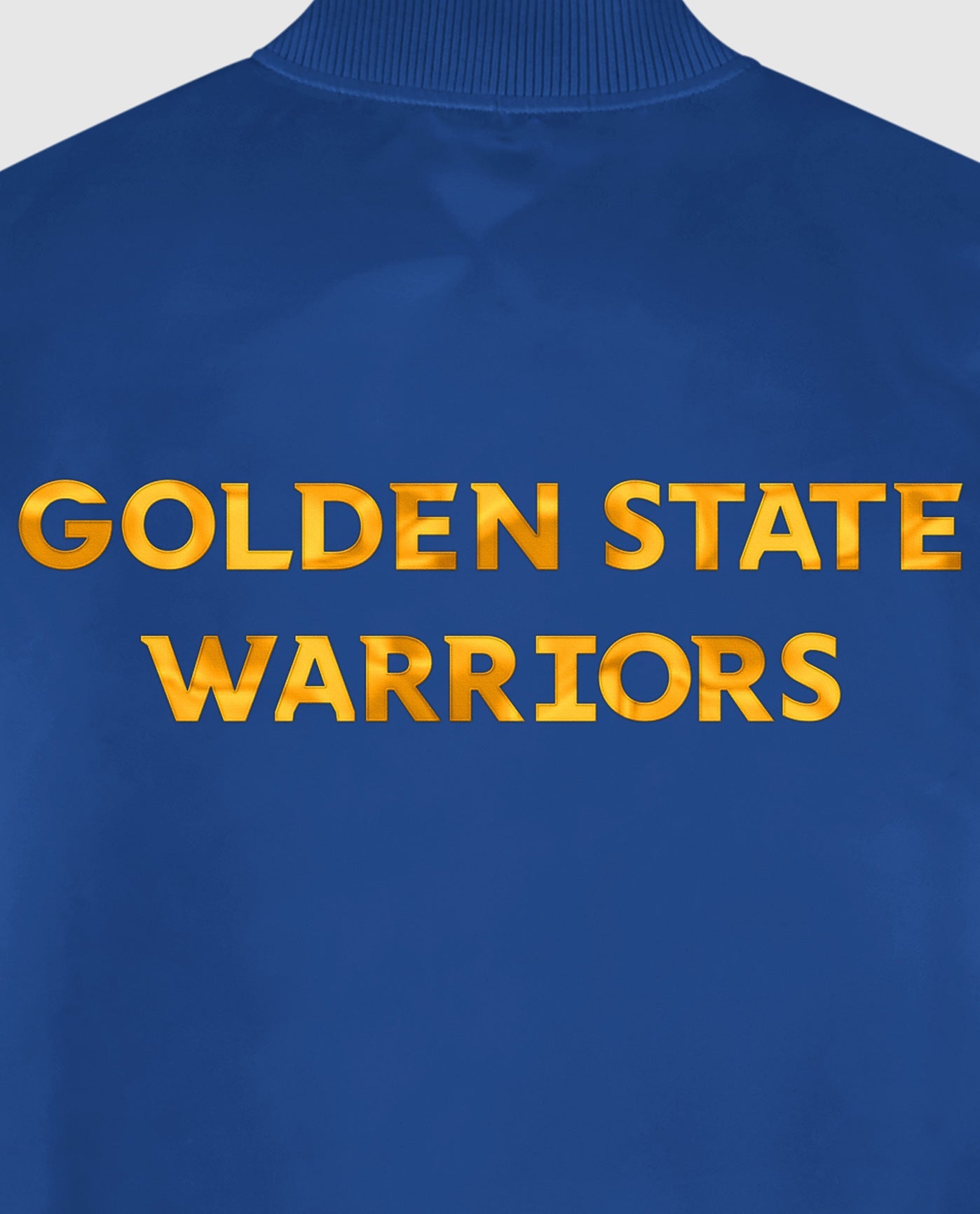Men's Starter Blue Golden State Warriors Varsity Satin Full-Snap