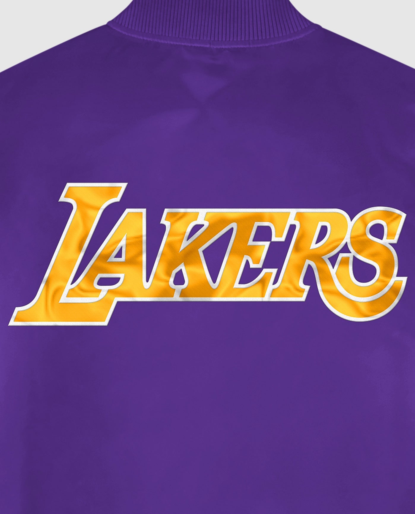 Men's Starter Purple Los Angeles Lakers Varsity Satin Full-Snap Jacket