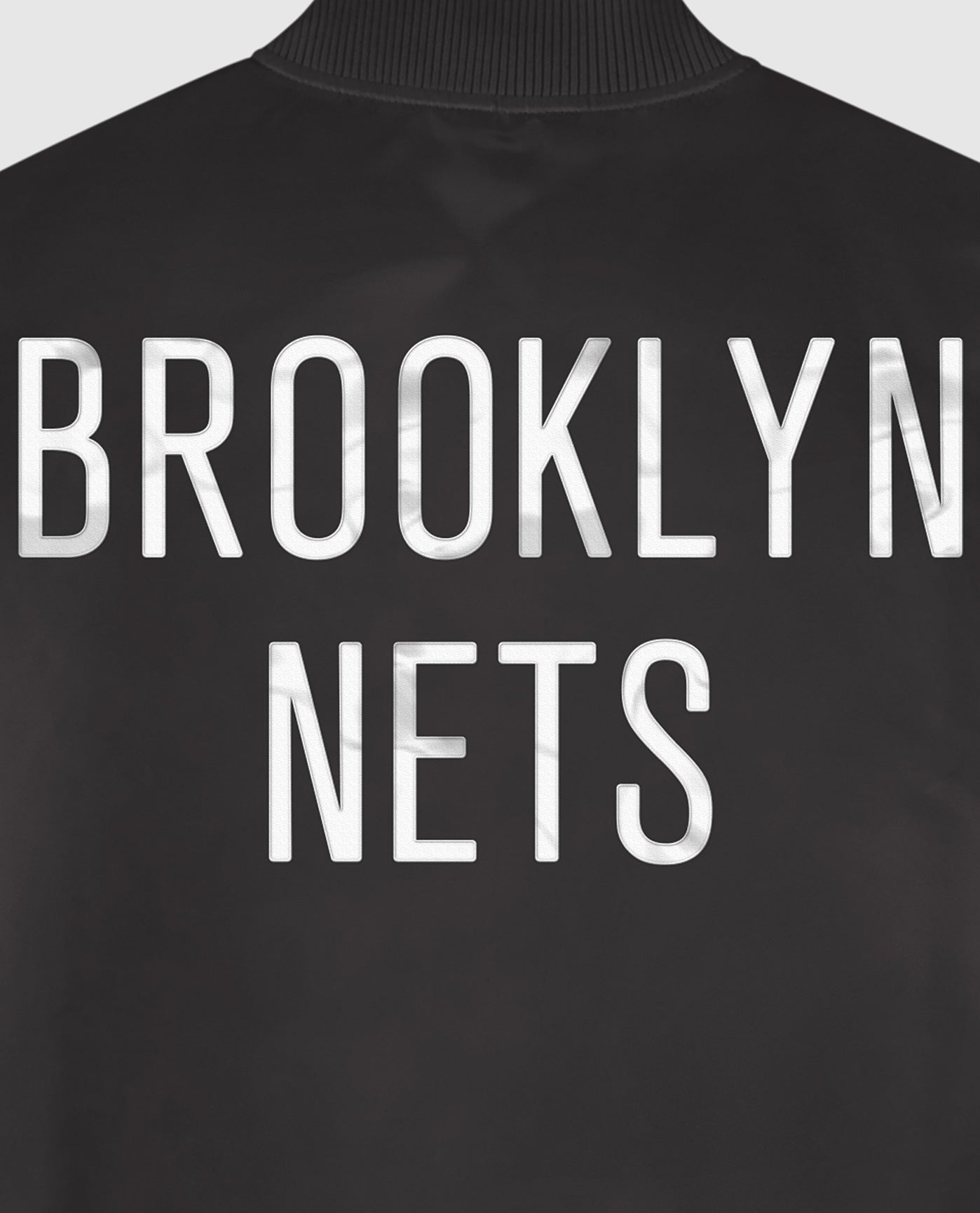Brooklyn Nets Team Name Twill Applique | Black