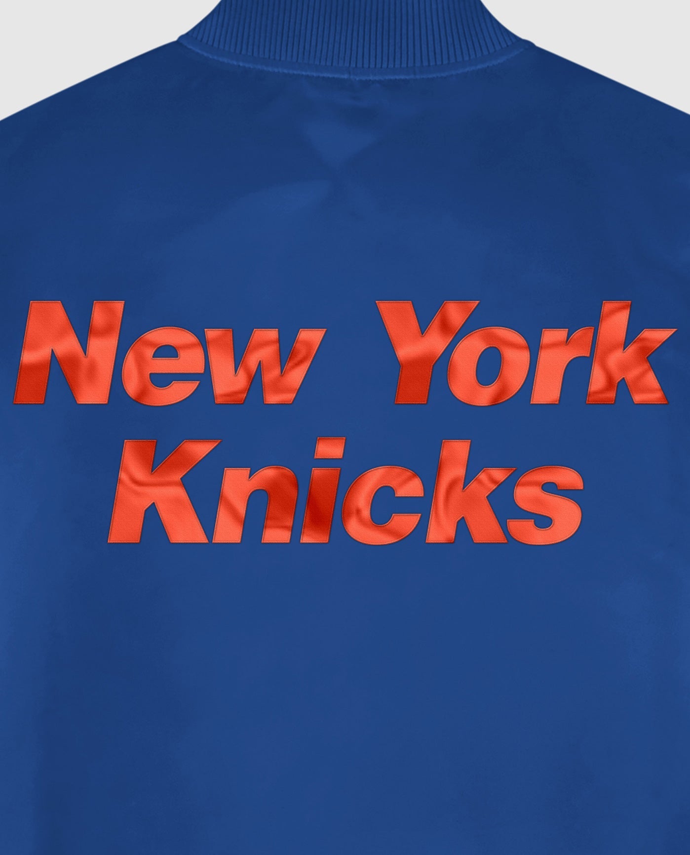 Men's Starter Blue New York Knicks Varsity Satin Full-Snap Jacket