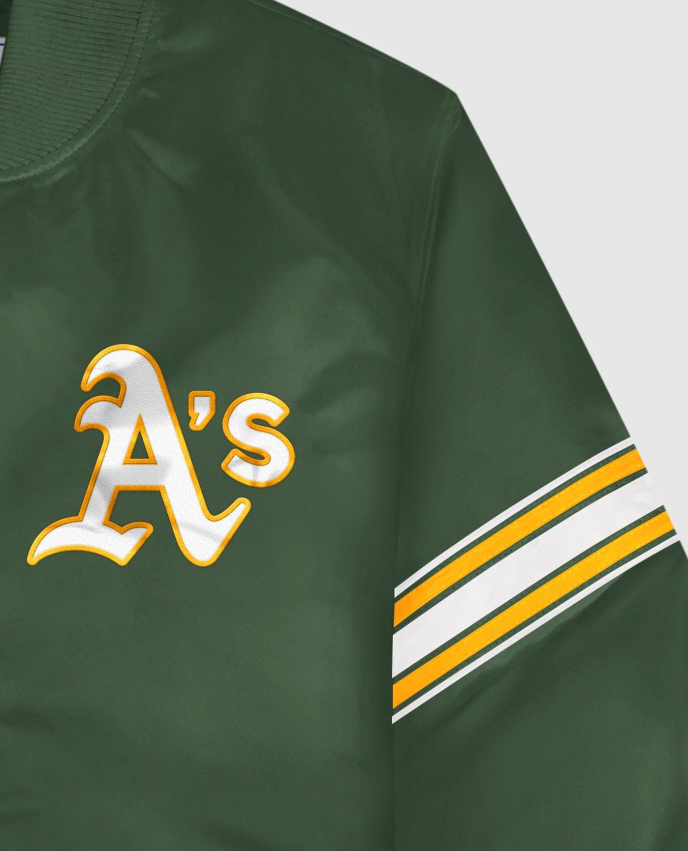 Oakland Athletics Twill Applique Logo And Color Stripe Sleeve | Athletics Green