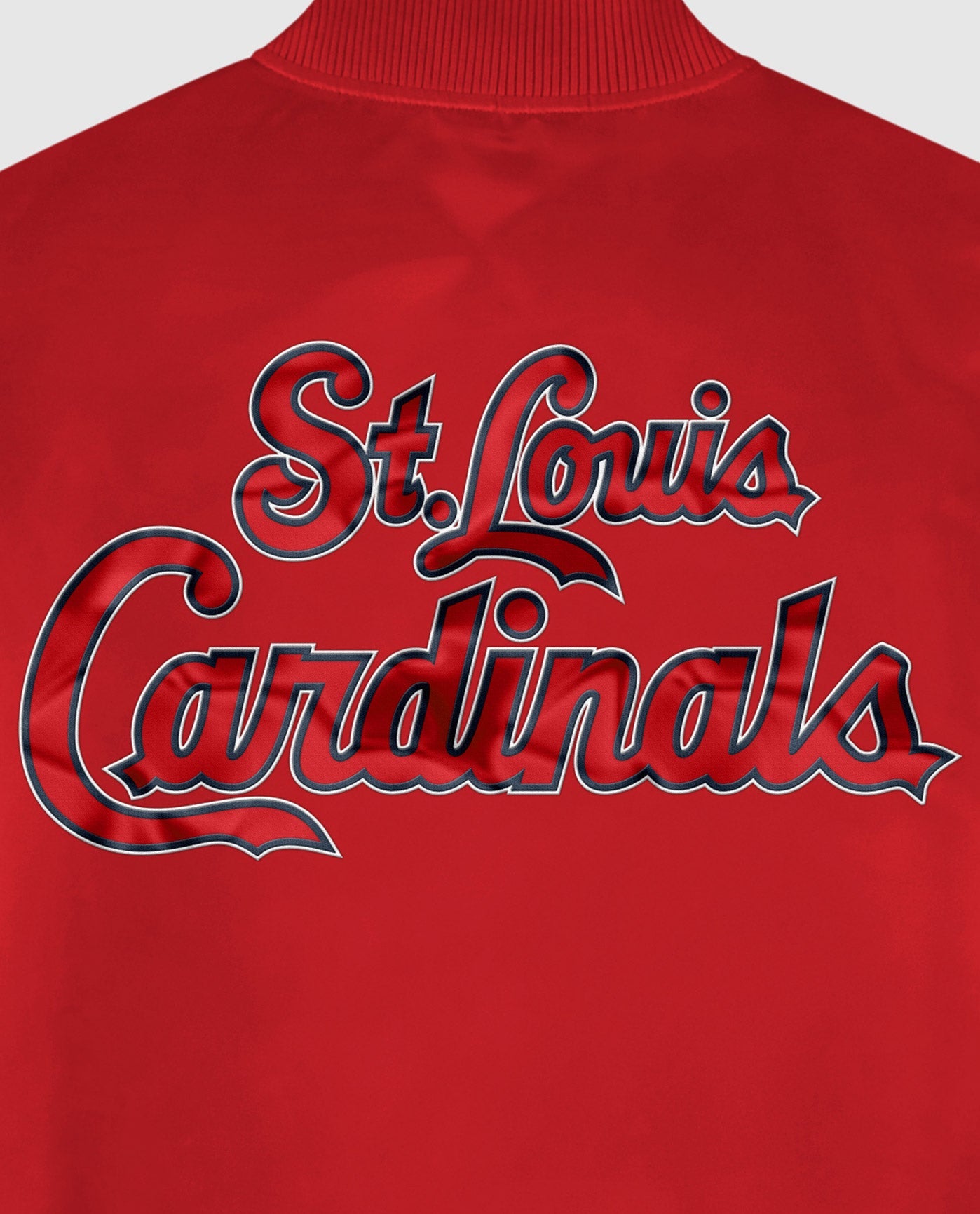 Men's Mitchell & Ness Red St. Louis Cardinals Satin Full-Snap Jacket