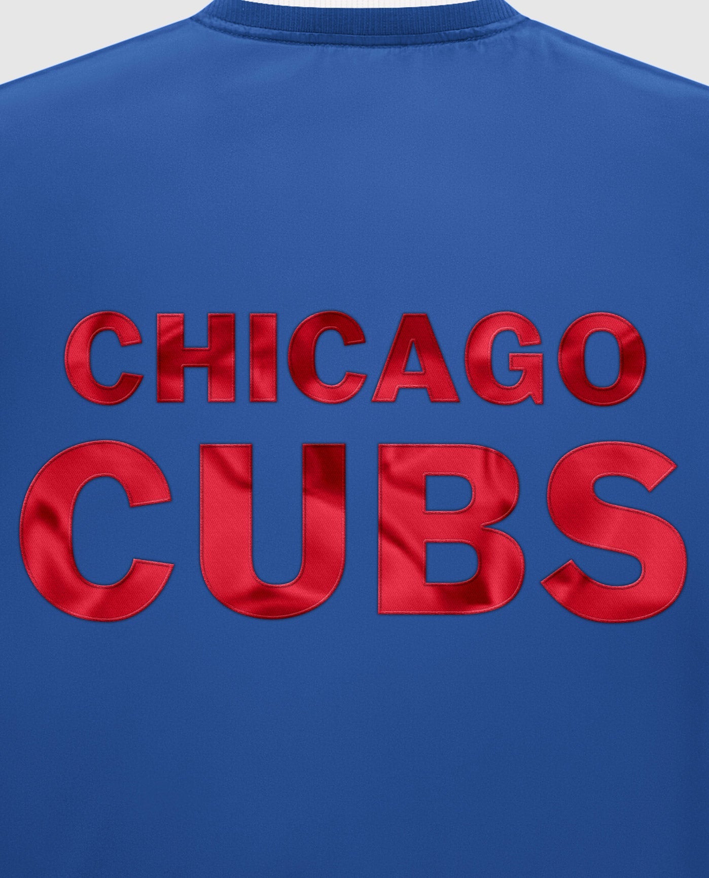Men's Starter Royal Chicago Cubs Patch Full-Snap Jacket Size: Medium