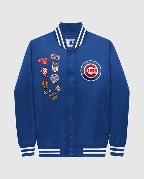 Shop Starter Chicago Cubs Enforcer Varsity Jacket 050738CGC blue