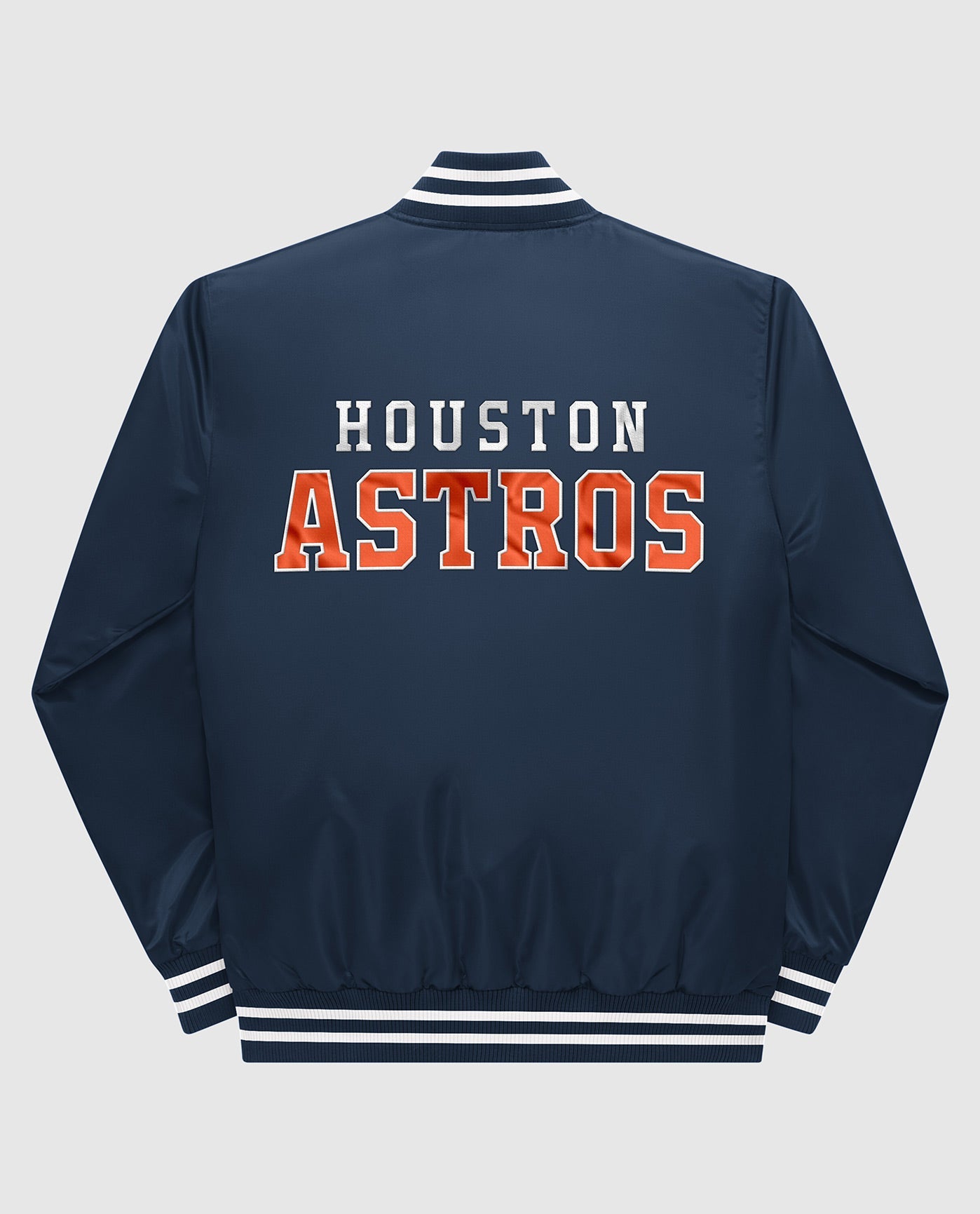 Houston Astros Starter Vintage Varsity Satin Full-Snap Jacket - Navy