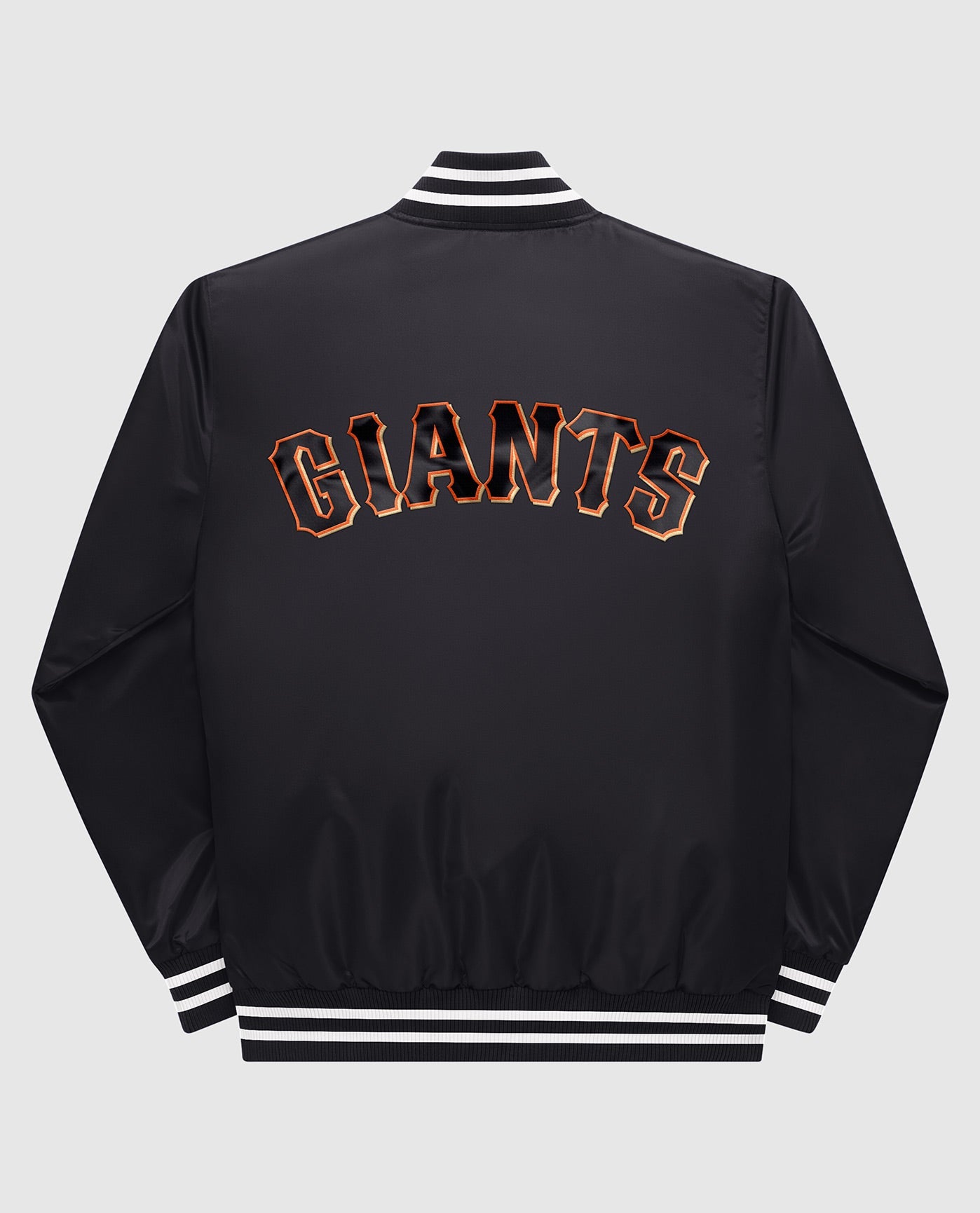 Satin Starter Black/Orange San Francisco Giants Tri-Color Jacket