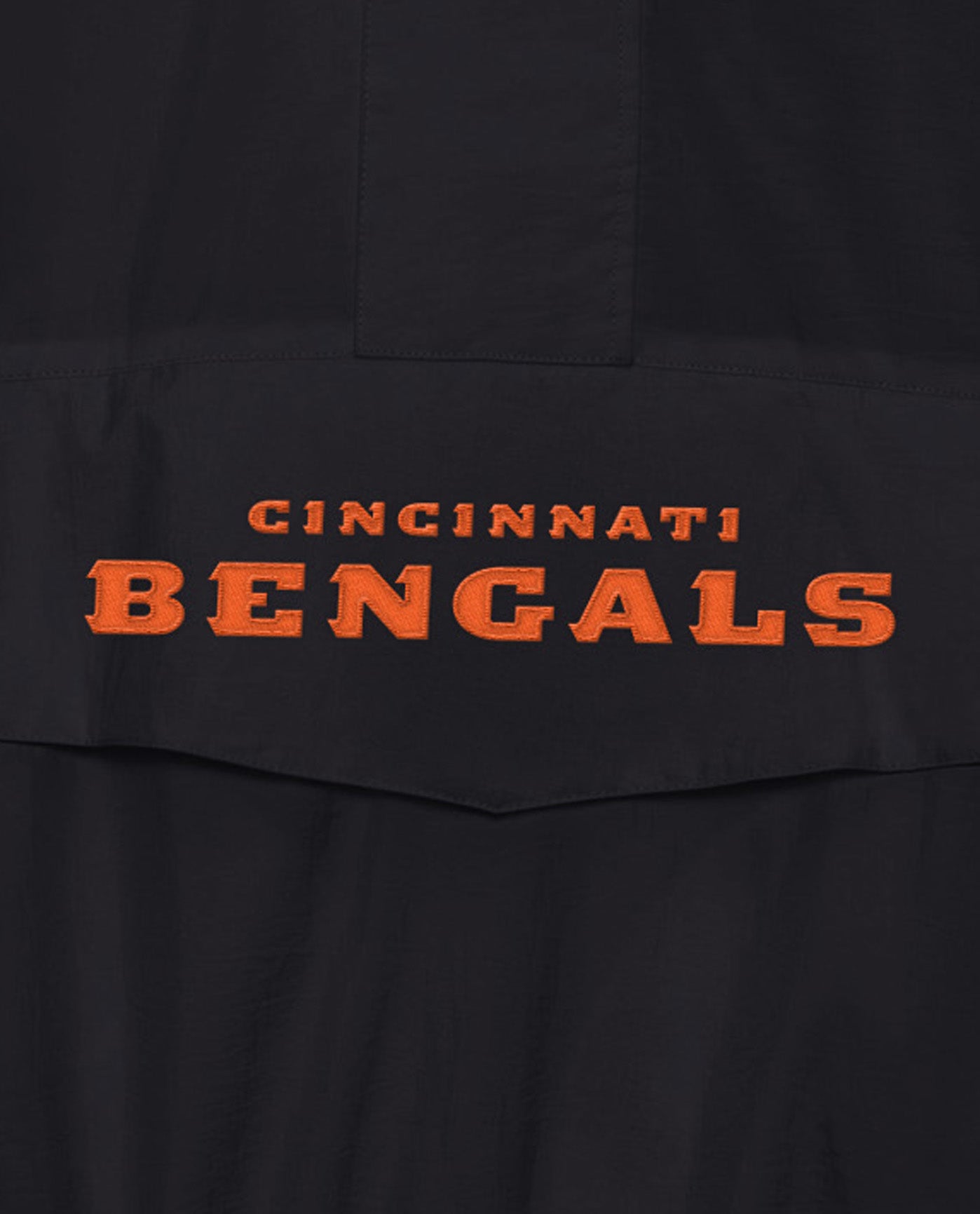 Team Name On Front Of Cincinnati Bengals Home Team Half-Zip Jacket | Bengals Orange