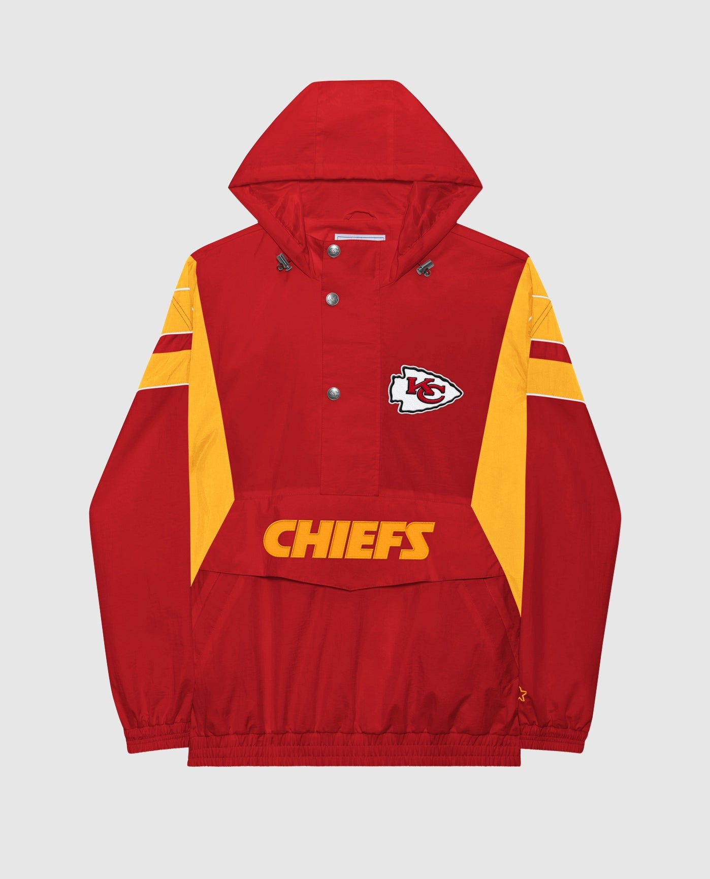 Front Of Kansas City Chiefs Home Team Half-Zip Jacket | Chiefs Red