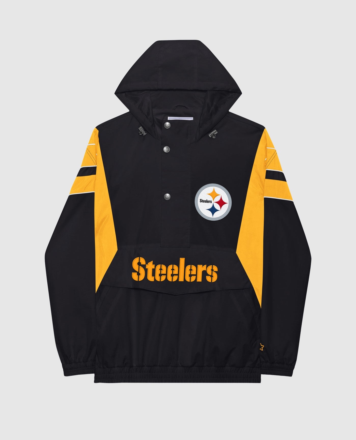 Front Of Pittsburgh Steelers Home Team Half-Zip Jacket | Steelers Yellow