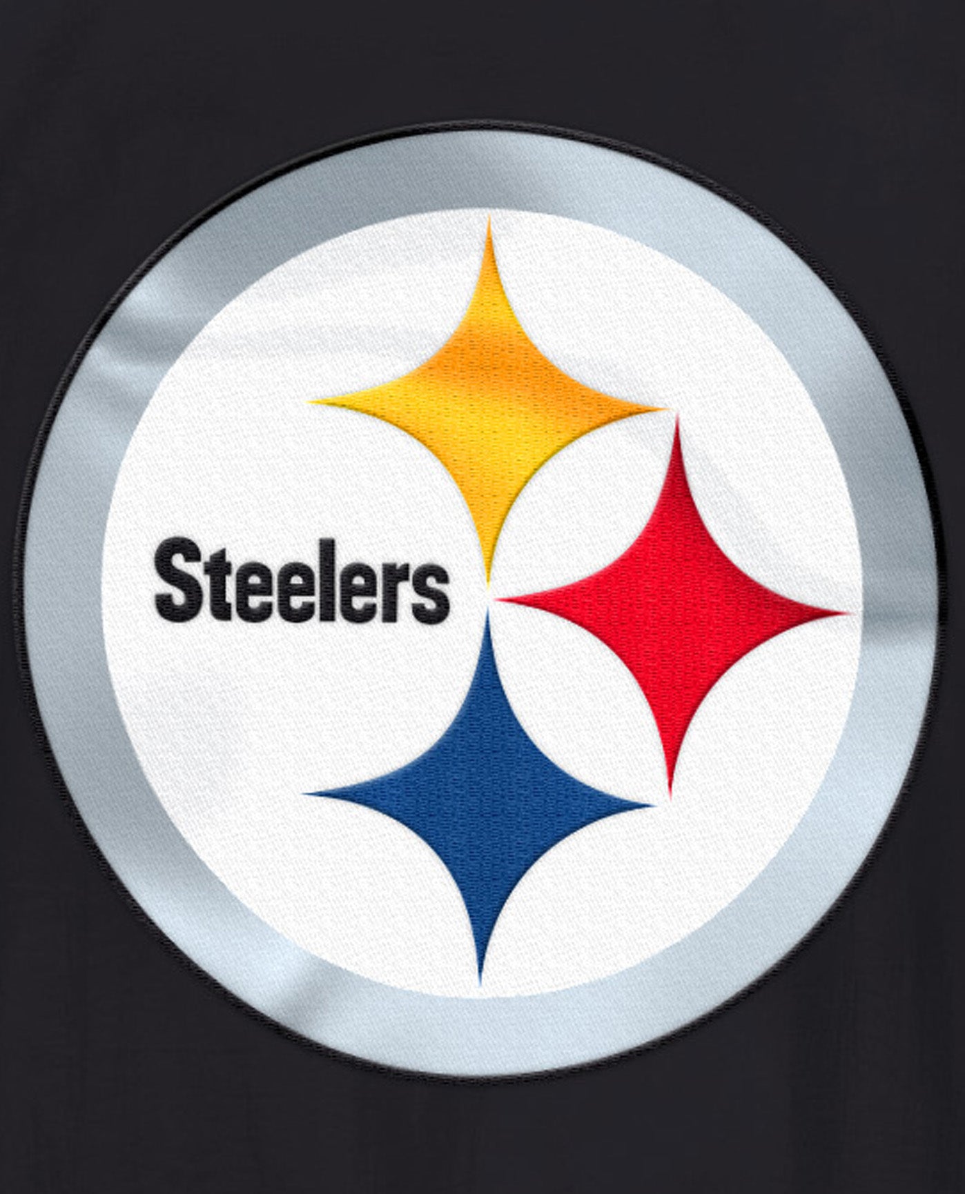 Team Logo On Back Of Pittsburgh Steelers Home Team Half-Zip Jacket | Steelers Yellow
