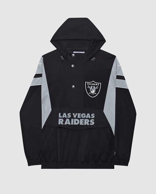 Front Of Las Vegas Raiders Home Team Half-Zip Jacket | Black