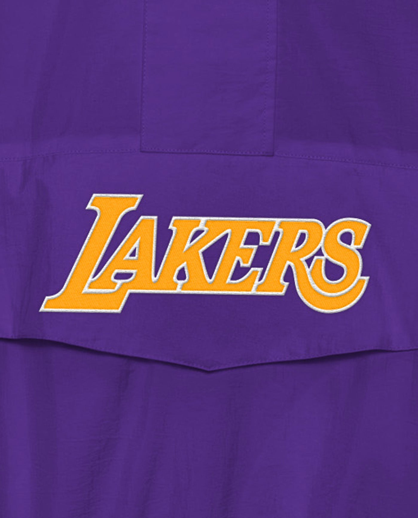Team Name On Front Of Los Angeles Lakers Home Team Half-Zip Jacket | Lakers Purple