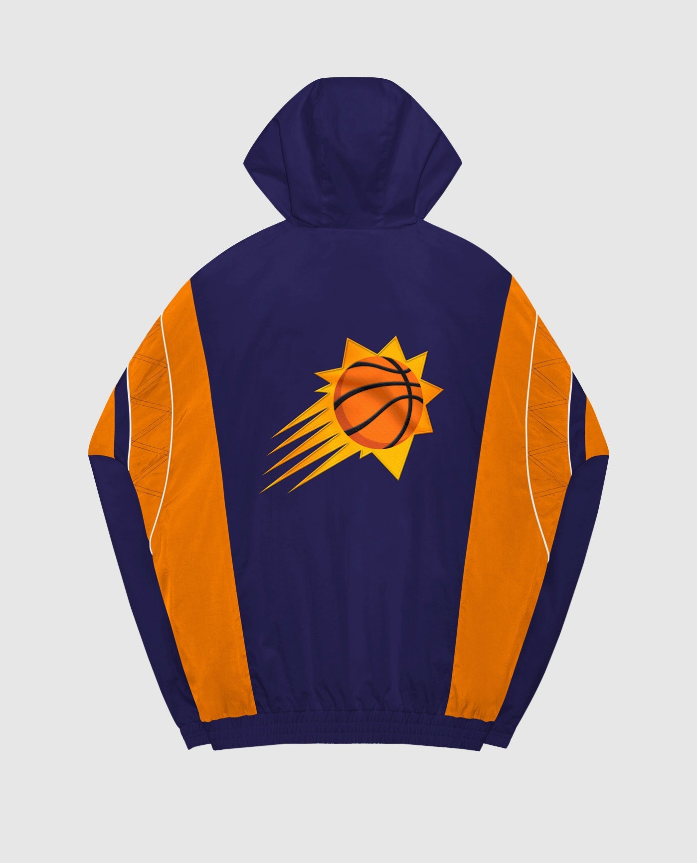 Back Of Phoenix Suns Home Team Half-Zip Jacket | Suns Purple