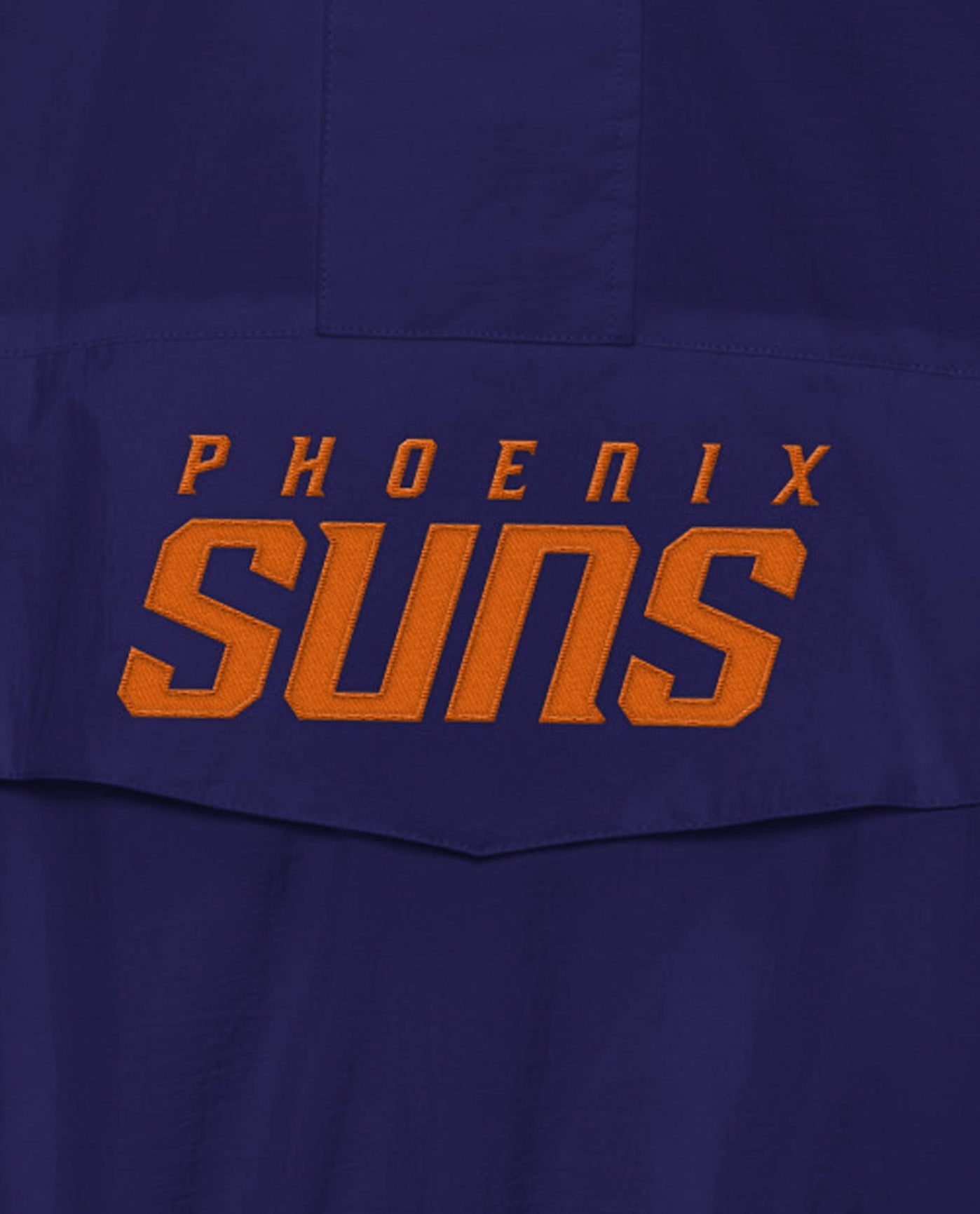 Team Name On Front Of Phoenix Suns Home Team Half-Zip Jacket | Suns Purple