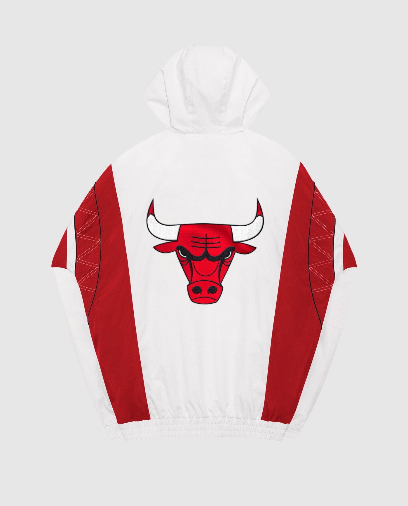 Back Of Chicago Bulls Home Team Half-Zip Jacket | White