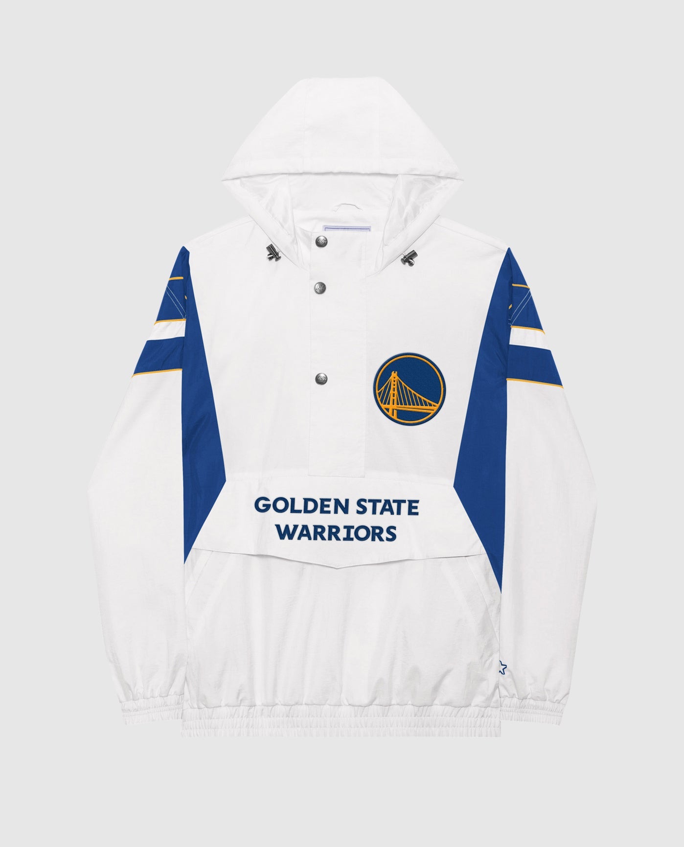 Front Of Golden State Warriors Home Team Half-Zip Jacket | White