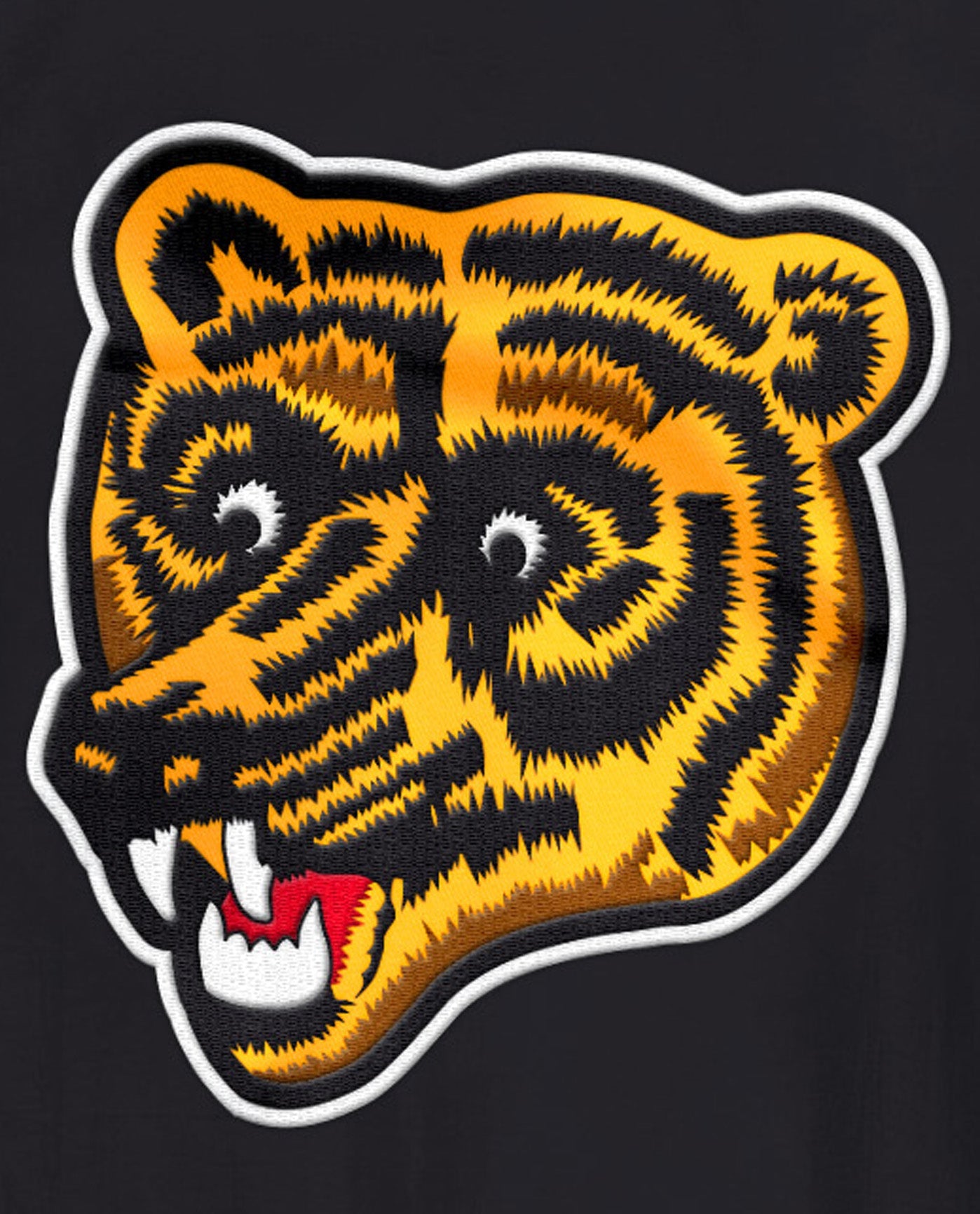 Team Logo On Back Of Boston Bruins Home Team Half-Zip Jacket | Bruins Yellow