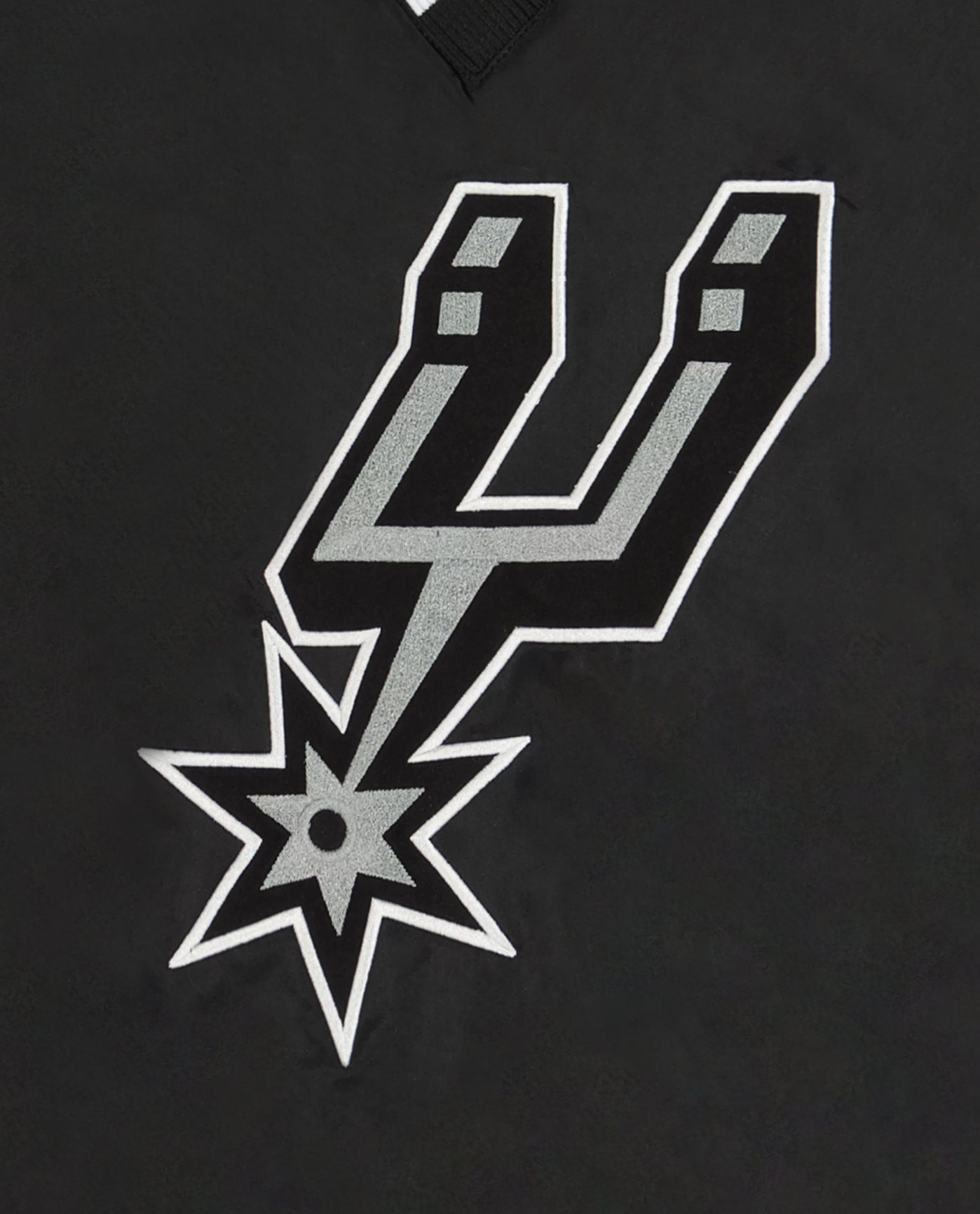 SAN ANTONIO SPURS logo front | Spurs Black