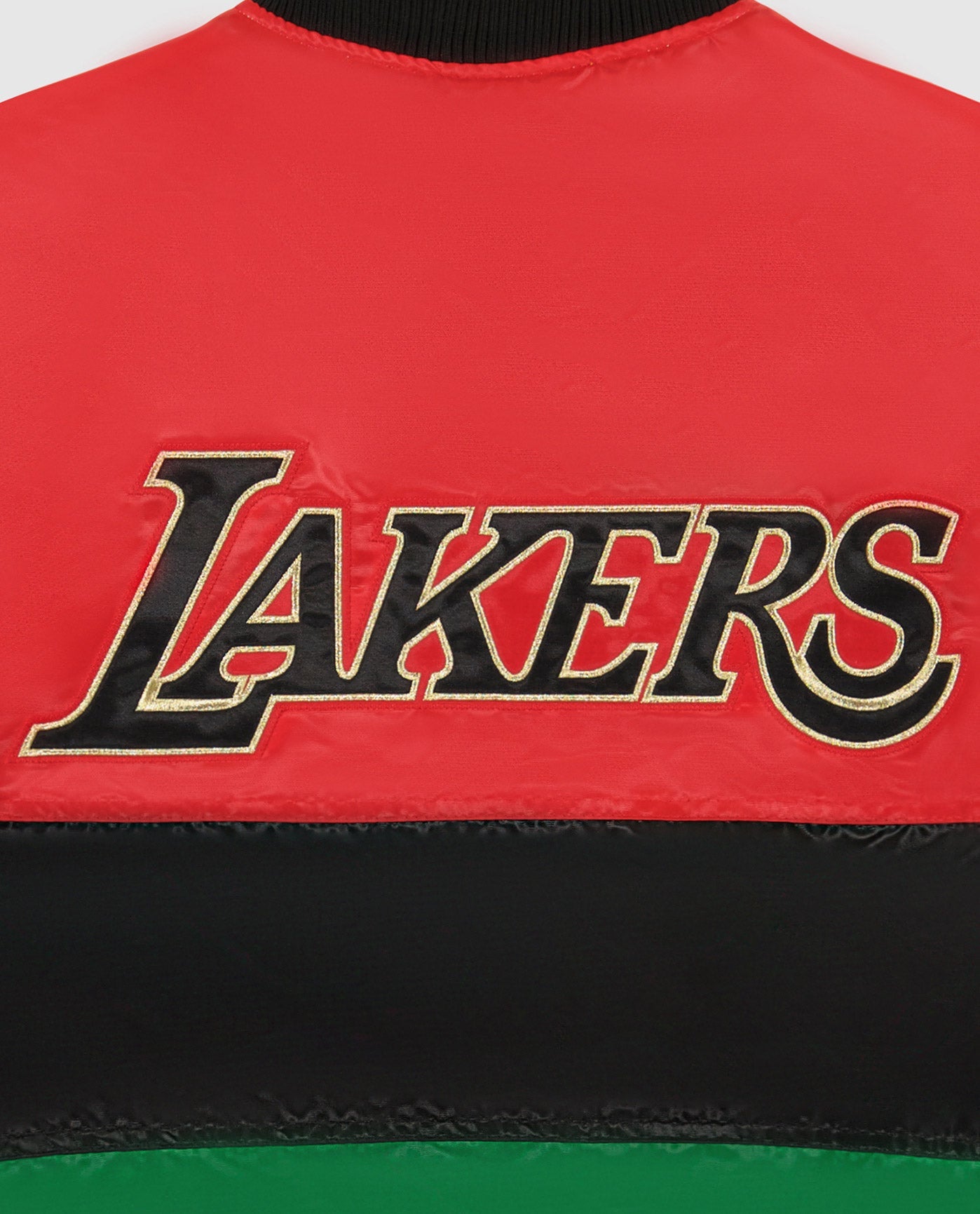 LAKERS writing logo  back graphic | Lakers Red Black Green