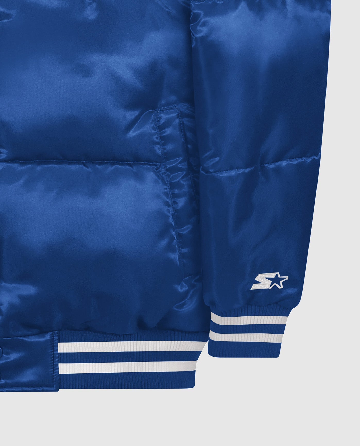 Sleeve Cuff Of Buffalo Bills Bronx Bubble Jacket | Bills Blue