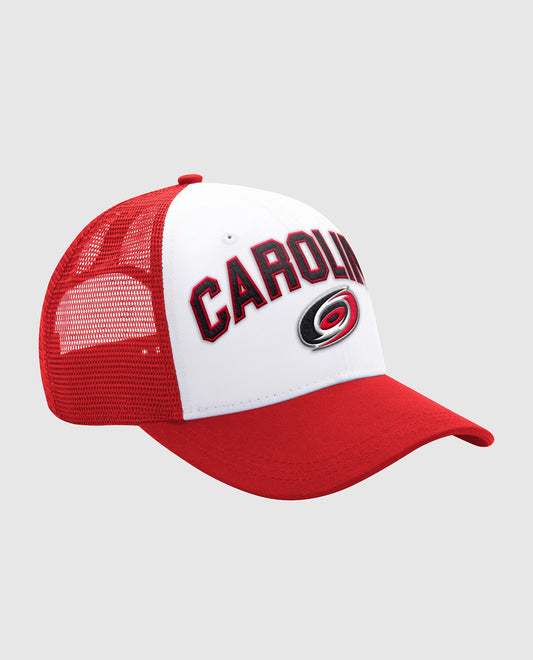 Front of Carolina Hurricanes Trucker Hat | Red