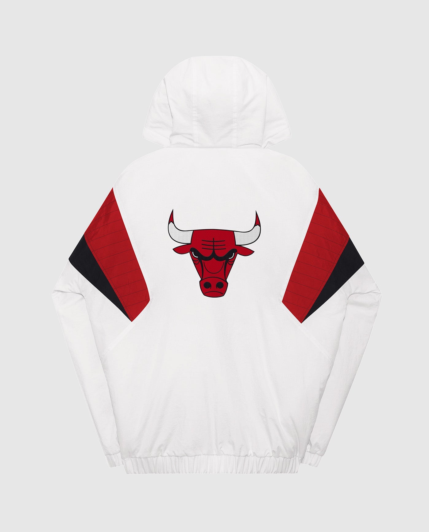 Back Of Chicago Bulls Breakaway Nylon Half-Zip Jacket | White