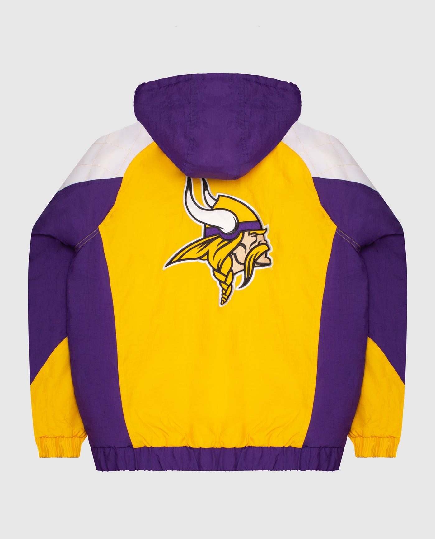 Back Of Minnesota Vikings Nylon Pullover Jacket | Vikings Purple