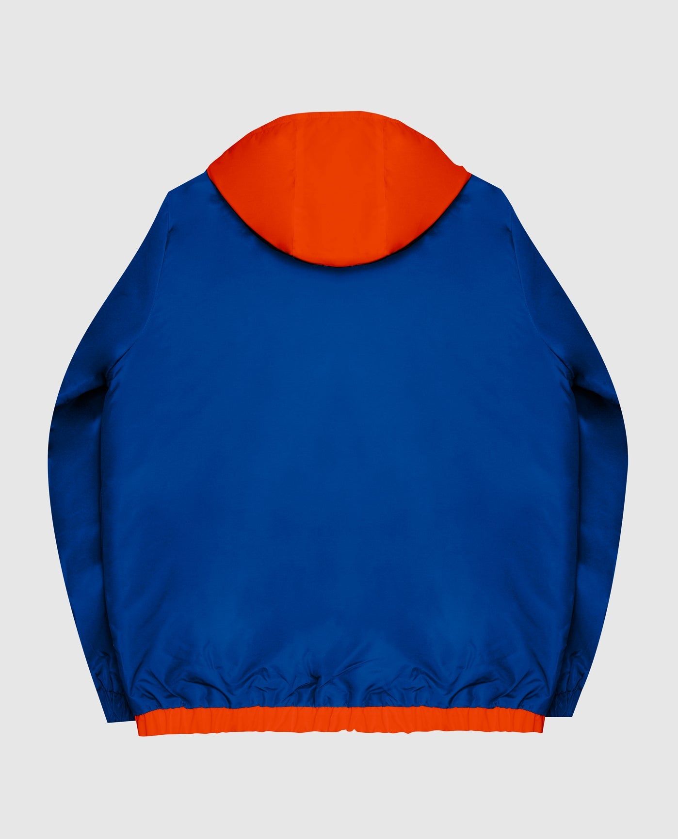 Back Of New York Knicks Hooded Nylon Full-Zip Jacket | Knicks Blue